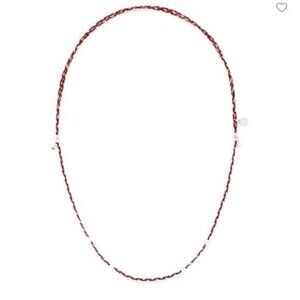 Alex and Ani Red + Grey Precious Threads Necklace New With Tags